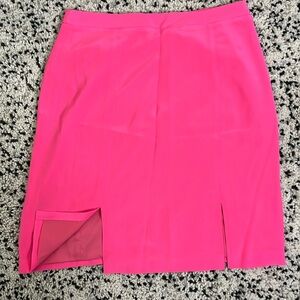 Madewell Silk Pink Slit-Front Mini Sz 8